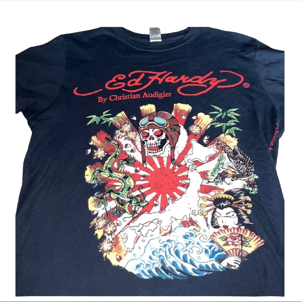 Authentic Ed Hardy by Christian Audigier Rare Kamikaze print
